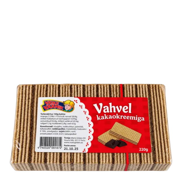 Kreemitäidisega vahvlid